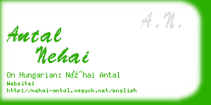 antal nehai business card